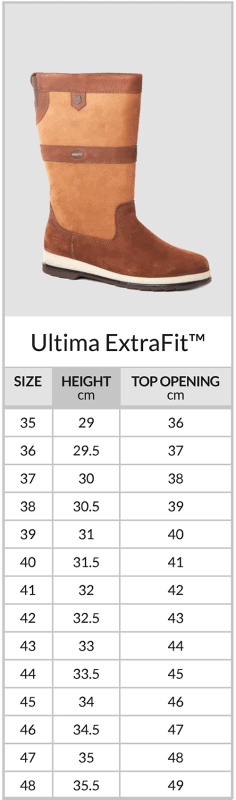 dubarry extra fit calf size
