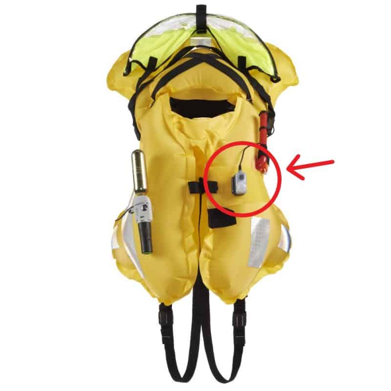 Life vest with built-in lights