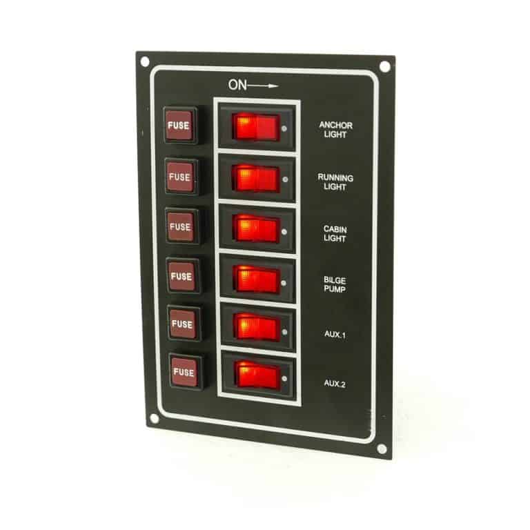 AAA 6 Gang Switch Panel - Image