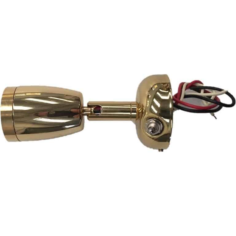 AAA LED Mini Brass Reading Light - Brass Lacquered