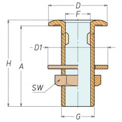 Aquafax Brass Skin Fittings BSP - Image