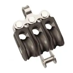 Barton Series 0 (20mm) Blocks - Triple Fixed Eye + Becket