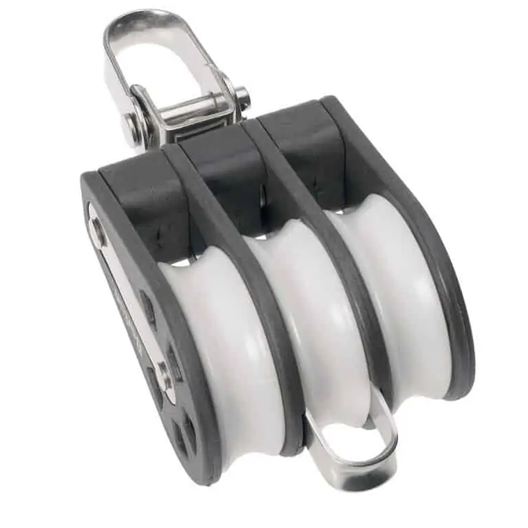 Barton Traditional Series 3 (45mm) Blocks - Triple Swivel + Becket