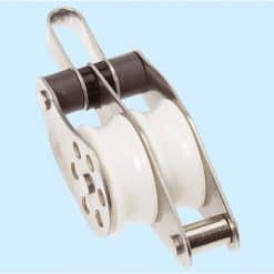 Barton Stainless Block Double Swivel Becket - BARTON STAINLESS BLOCK DOUBLE
