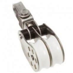 Barton Stainless Block Double Swivel Becket - BARTON STAINLESS BLOCK DOUBLE