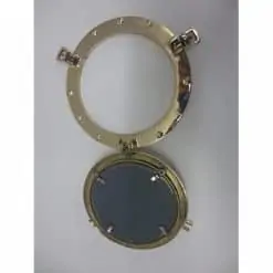 Nauticalia Brass Porthole Mirror - Image