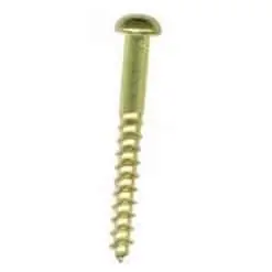 Brass Roundhead Slotted Woodscrews - Image