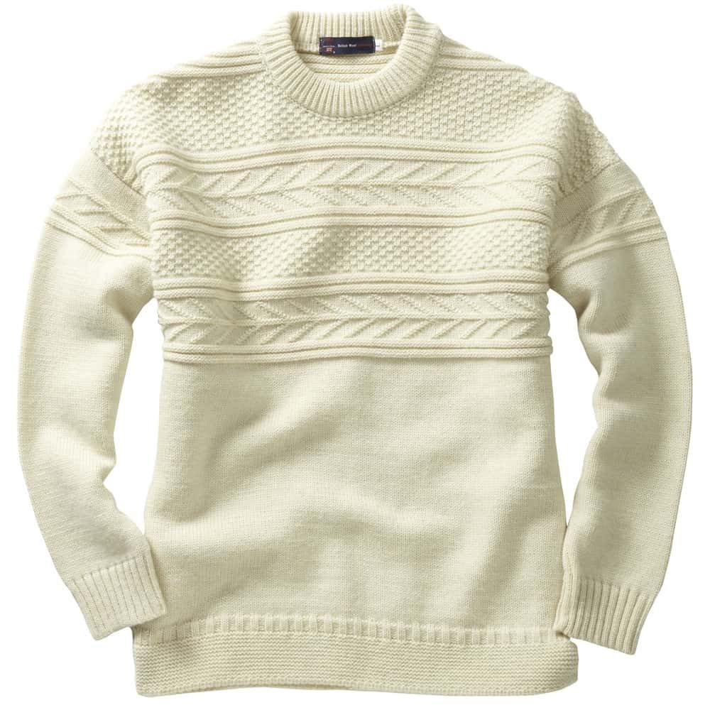 Guernsey Sweater Crew Neck - Made in the UK