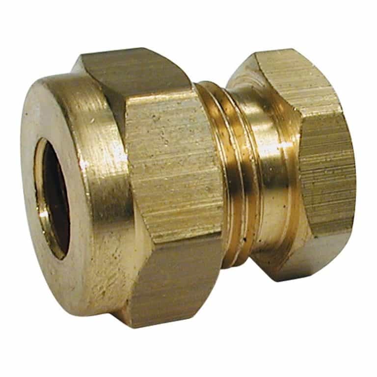 Gas Coupling Stop End 1/4" OD Tube - GAS COUP STOP END 1/4" OD TUB