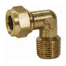 Gas Male Elbow Coupling 3/8" x 1/4" - GAS MALE ELB CPL 3/8" X 1/4"