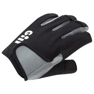Gill Deckhand Gloves Short Finger 2025 - Black