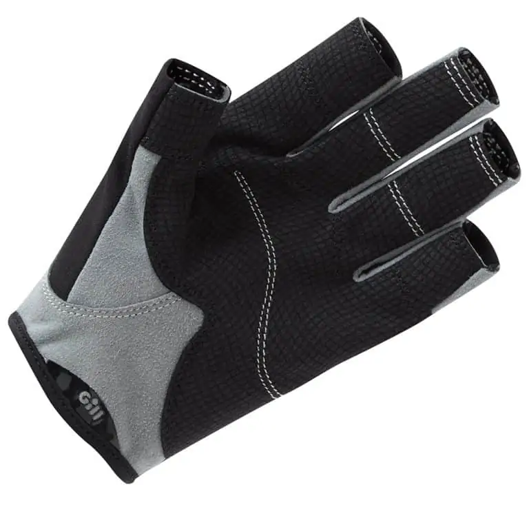 Gill Deckhand Gloves Short Finger 2024 - Black