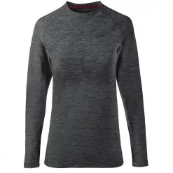 Gill Long Sleeve Crew Neck Base Layer for Women - Ash Melange