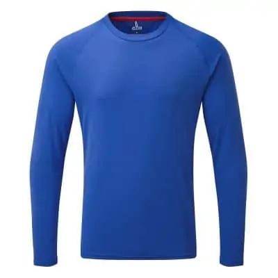 Gill Men's UV Tec Long Sleeve T-Shirt - Blue