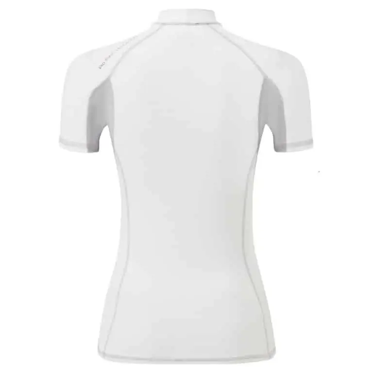 Gill Pro Rash Vest Short Sleeve For Women - White