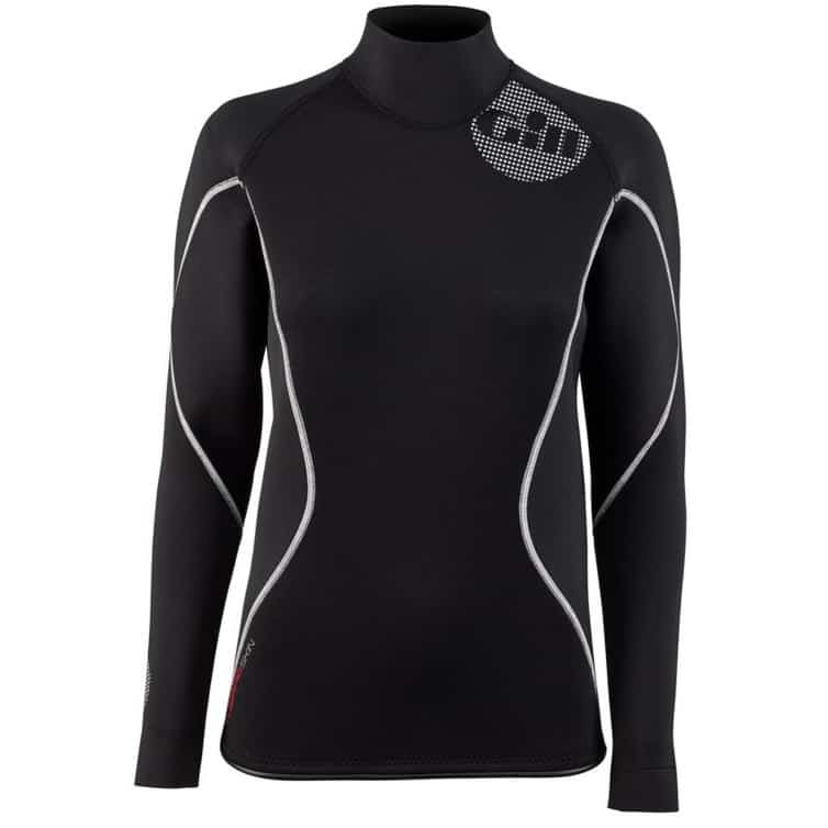 Gill Women's Thermoskin Top - Black/Red