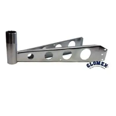 Glomex TV Mast Mount Bracket - Stainless Steel