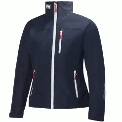 Helly Hansen Crew Jacket for Women - Navy (White Zip)