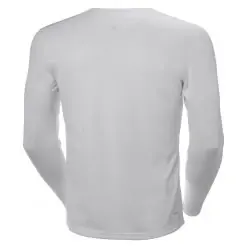 Helly Hansen Tech Crew Long Sleeve Base Layer - Light Grey