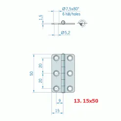 Hinges Stainless Steel - 13.