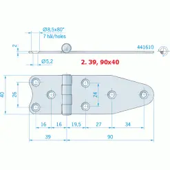 Hinges Stainless Steel - 2.