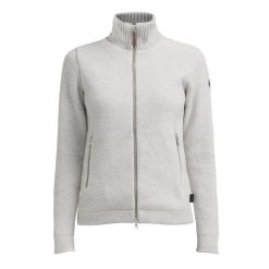 Holebrook Claire Full Zip Jacket For Women - Light Grey Mel