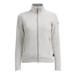 Holebrook Claire Full Zip Jacket For Women - Light Grey Mel