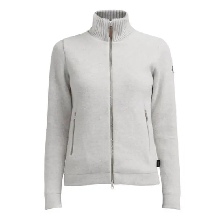 Holebrook Claire Full Zip Jacket For Women - Light Grey Mel