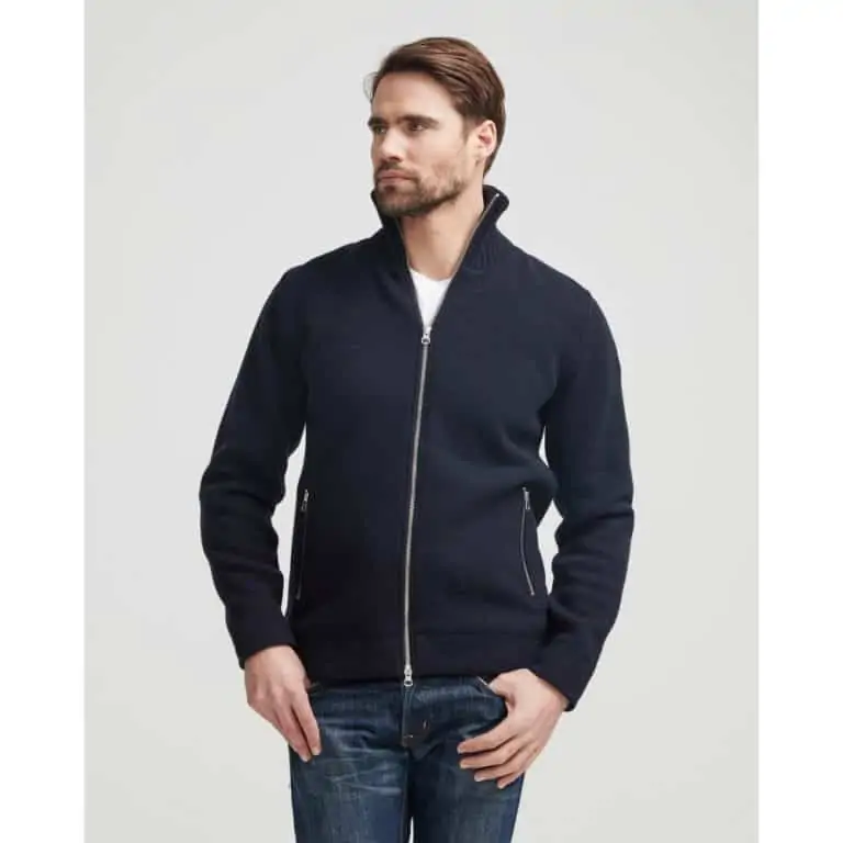 Holebrook Mans Zip WP Windproof Sweater - Navy