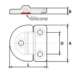 Holt 10mm Single Pad Eyes Single Ring - Image