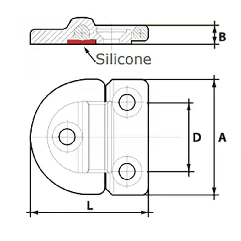 Holt 10mm Single Pad Eyes Single Ring - Image