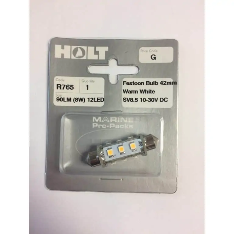 Holt Festoon Bulb Warm White 12 LED 42mm - Image