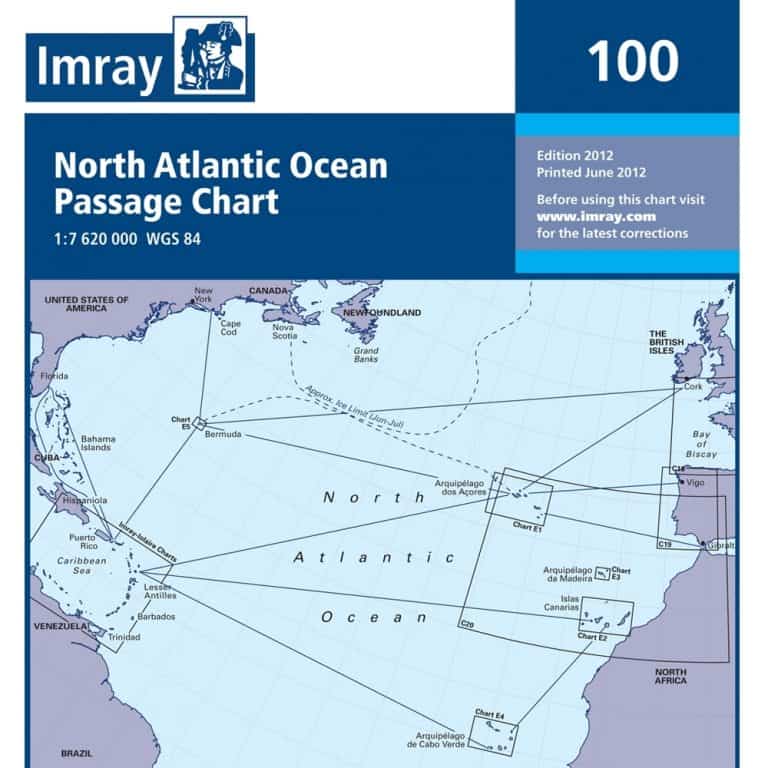 Imray 100 Atlantic Routing Chart - Image