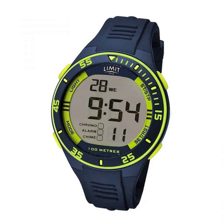 Limit Digital Watch - Navy/Lime