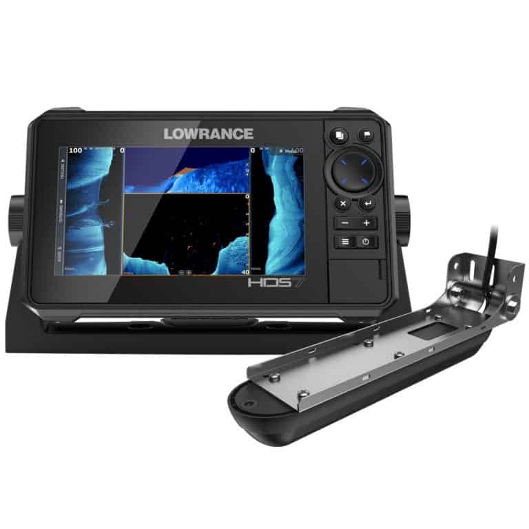 Lowrance HDS 7 LIVE Chartplotter / Sonar with Active Imaging 3-1 Transom Mounted Transducer - Image
