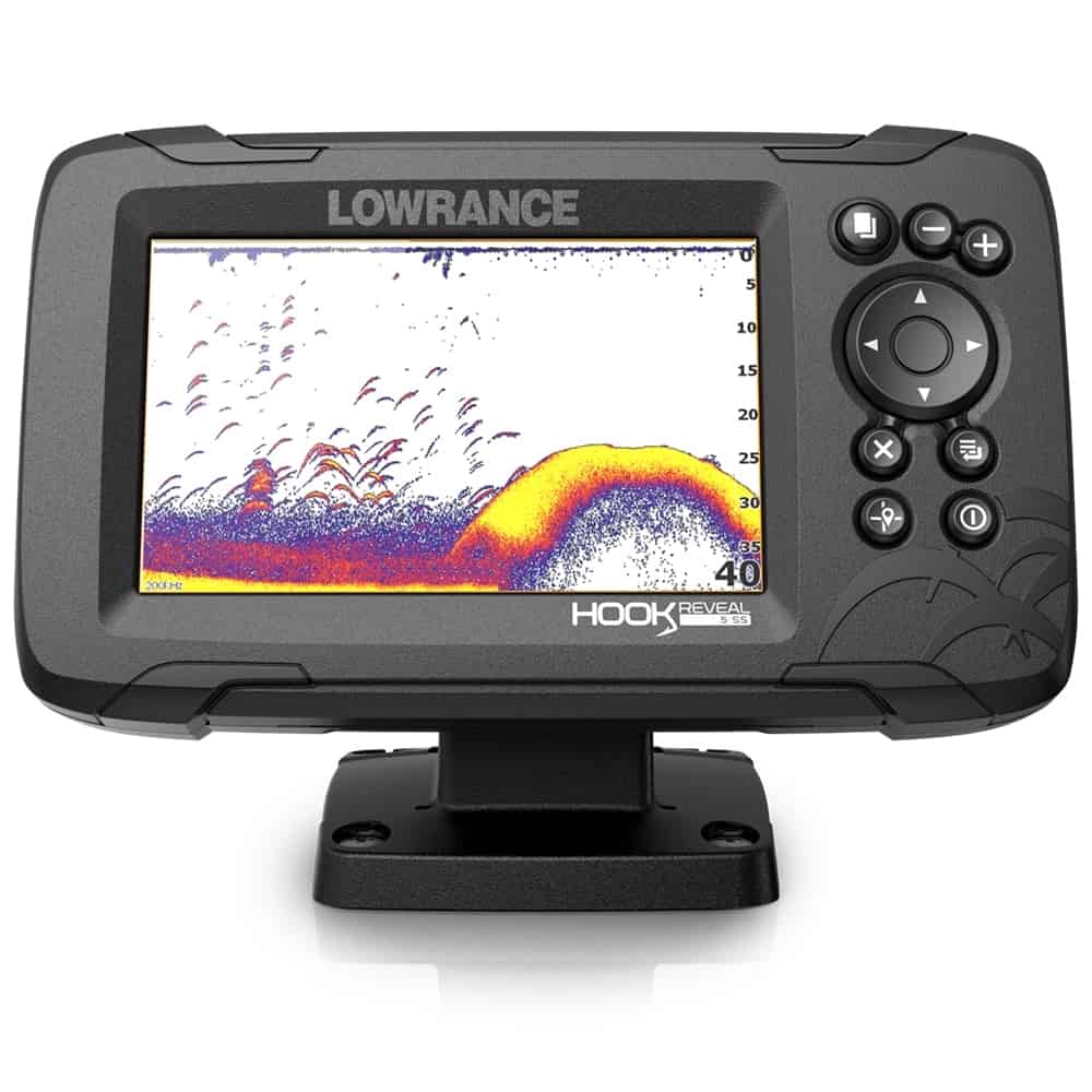 LOWRANCE HOOK REVEAL 5 GPS CHARTPLOTTER 83/200kHz CHIRP FISHFINDER