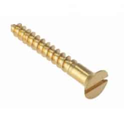 Brass Countersunk Slotted Woodscrews - Image