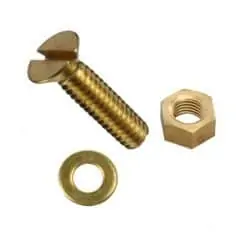 Brass Countersunk Slotted Machine Screws - Image