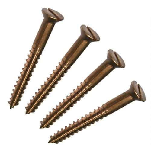 Silicone Bronze Countersunk Slotted Woodscrews - Image