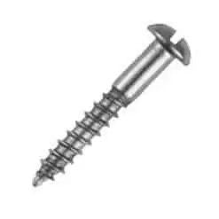 A2 Stainless Steel Roundhead Slotted Woodscrews - Image