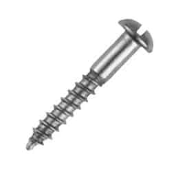 A2 Stainless Steel Roundhead Slotted Woodscrews - Image