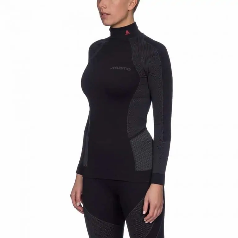 Musto Active Base Layer Top for Women - Long Sleeve - Black