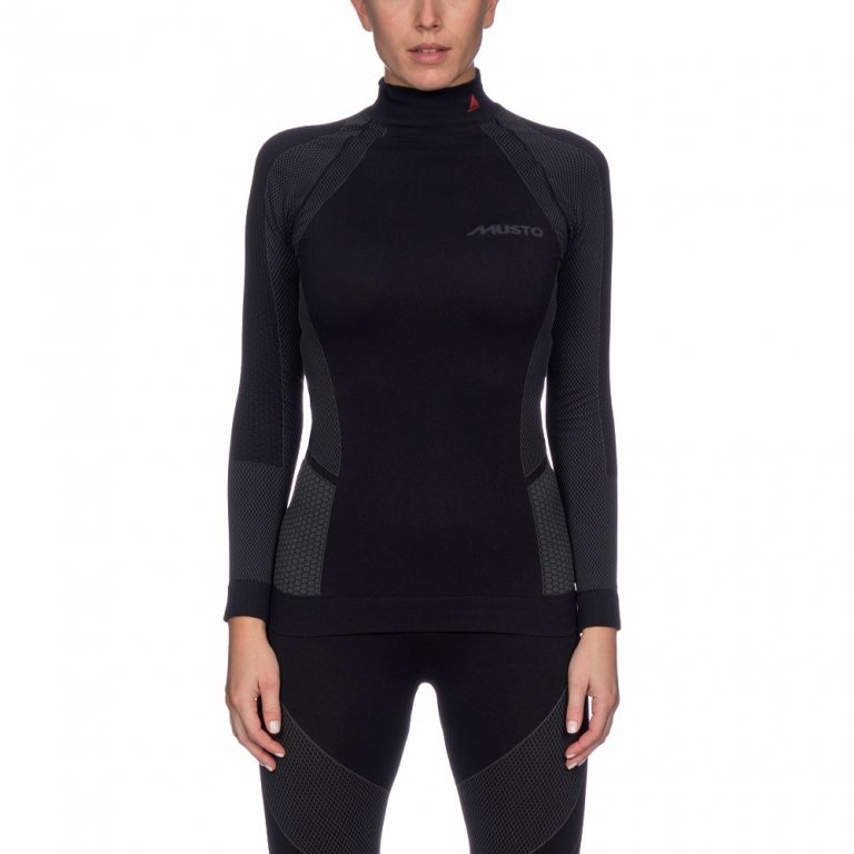 Musto Active Base Layer Top for Women - Long Sleeve - Black