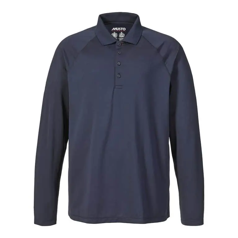 Musto Evo Sunblock Long Sleeve Polo - True Navy