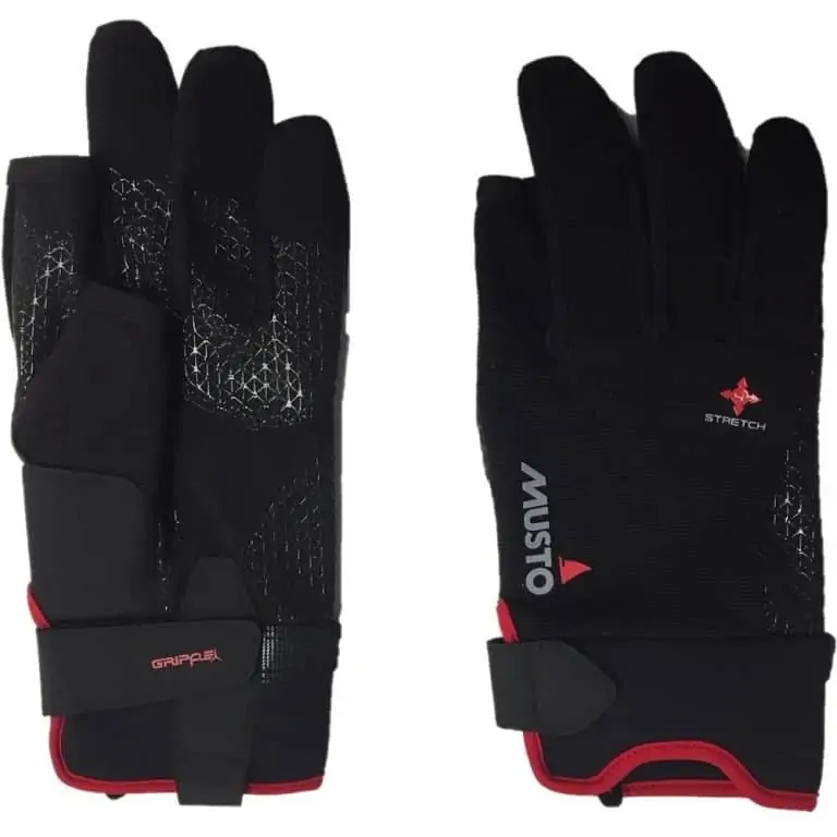 Musto Performance Long Finger Glove - Black