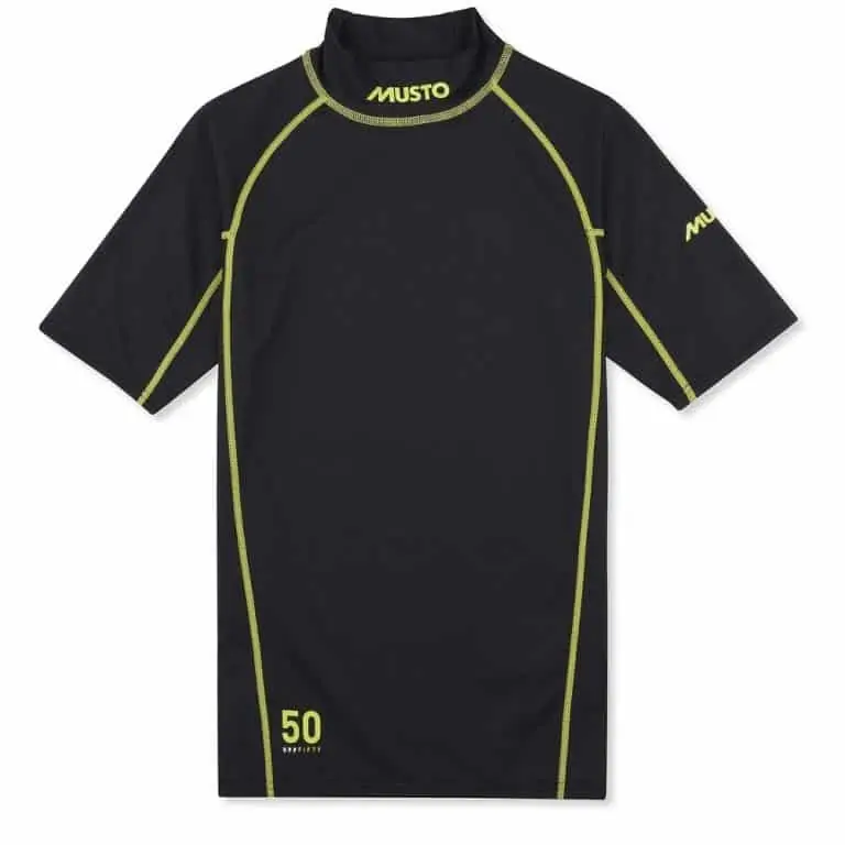 Musto Sunblock Short Sleeve Rash Guard - Black