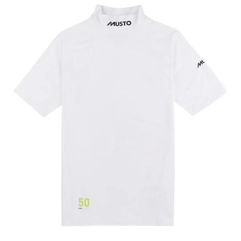 Musto Sunblock Short Sleeve Rash Guard - White