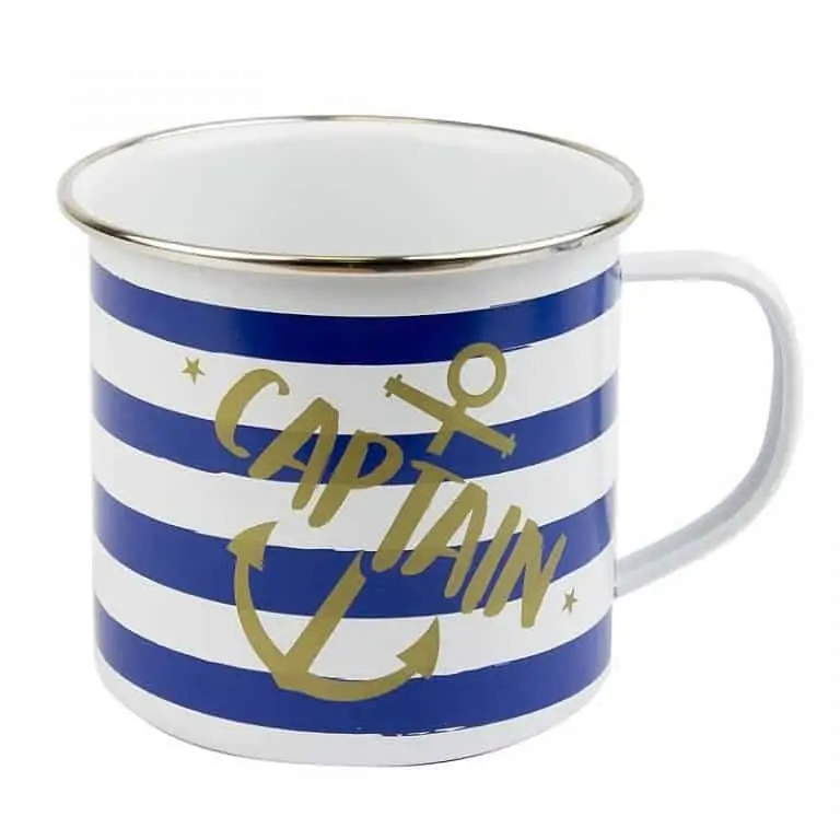 Nauticalia Tin Mugs - Captain