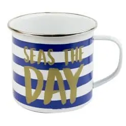 Nauticalia Tin Mugs - Seas the Day