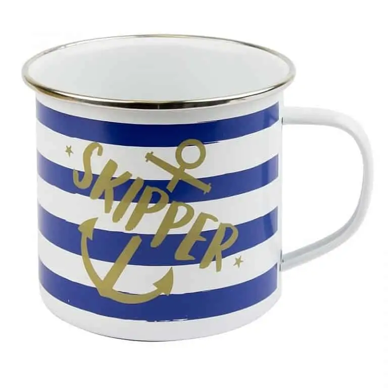 Nauticalia Tin Mugs - Skipper